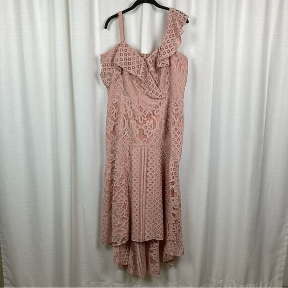 City Chic Pink Blush Femme Fatale Maxi Dress Sz.M/18 NWT - Picture 5 of 16